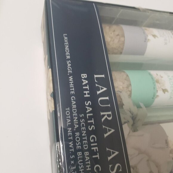 Laura Ashley Bath Salts Gift Collection Five Bottles of Salts Variety - Picture 6 of 11